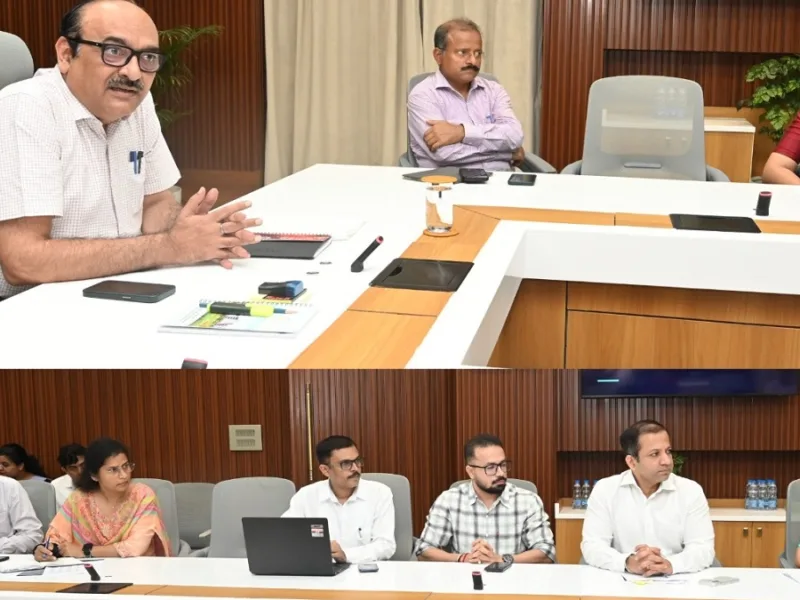 मंत्रालय में अधिकारियों के साथ डिजिटल क्रॉप सर्वे पर उच्चस्तरीय समीक्षा बैठक