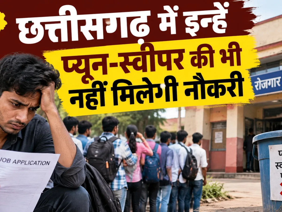 Chhattisgarh government recruitment eligibility update requiring Class 10 qualification for selected fourth-class posts.