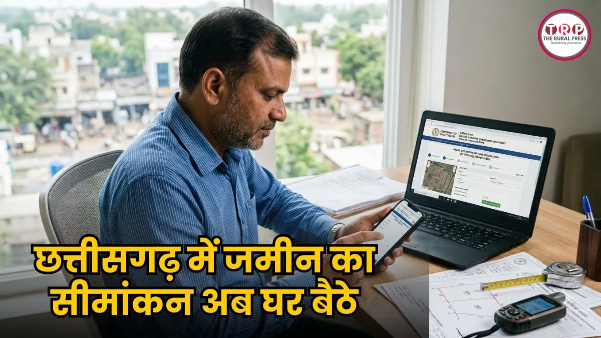 छत्तीसगढ़ में जमीन का सीमांकन अब घर बैठे, तहसील के चक्कर खत्म, ऑनलाइन ऐसे करें आवेदन