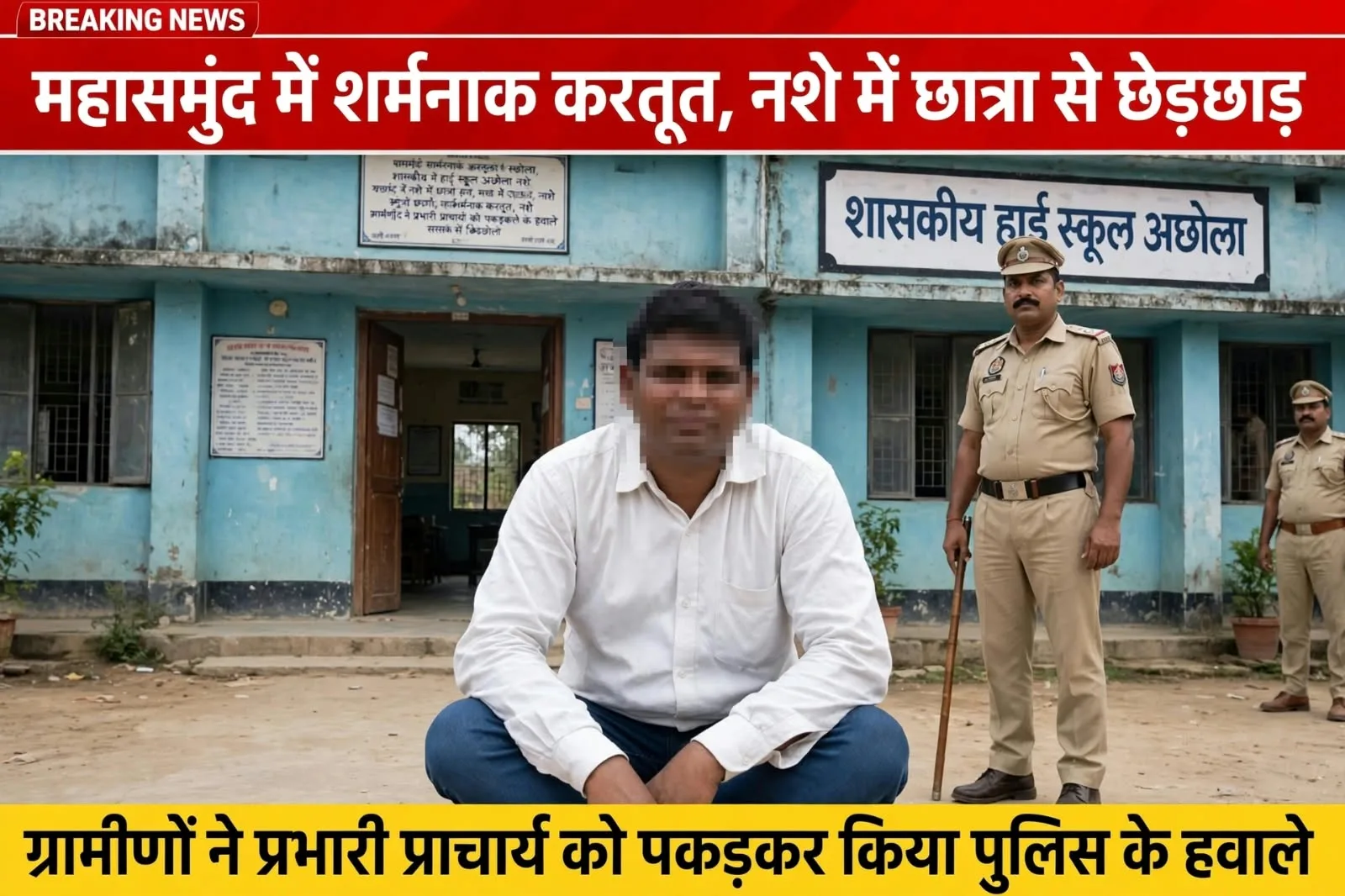 Dirty teacher’s:  छात्राओं से बदसलूकी-वसूली पर प्राचार्य समेत 3 शिक्षक हटाए, नशे में छात्रा से छेड़छाड़ करने वाला हेडमास्टर पुलिस की गिरफ्त में 