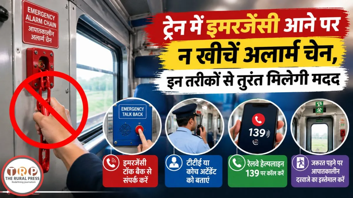 Indian Railways Emergency: ट्रेन में इमरजेंसी आने पर न खींचें अलार्म चेन, इन तरीकों से तुरंत मिलेगी मदद