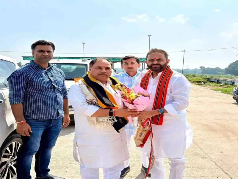 Karmveer Singh welcomed in Chhattisgarh ahead of BJP organizational meeting