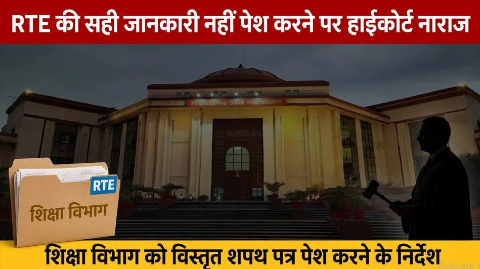 Bilaspur: शिक्षा विभाग ने नहीं पेश की RTE की सही जानकारी, हाईकोर्ट ने जताई नाराजगी, अब विस्तृत शपथ पत्र प्रस्तुत करने के निर्देश