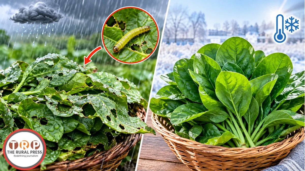 Spinach In Monsoon: बारिश में कीड़े और ठंड में एकदम फ्रेश! अगर आप भी उगते है पालक तो पढ़ें ये खबर