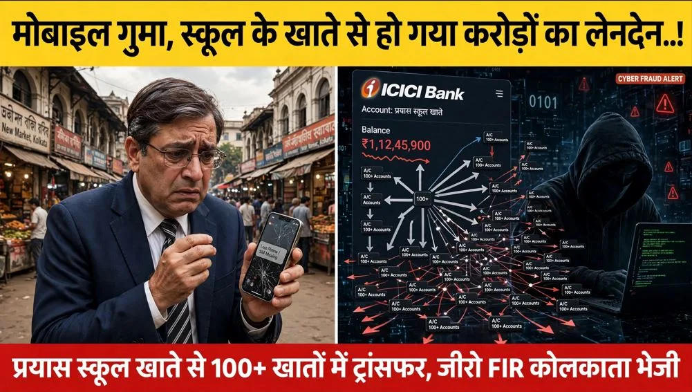 Cyber ​​Fraud: कोलकाता में मोबाइल गुम, बिलासपुर में स्कूल खाते से करोड़ों का हो गया लेनदेन, जानिए कैसे सुरक्षित रखें अपने अकाउंट को