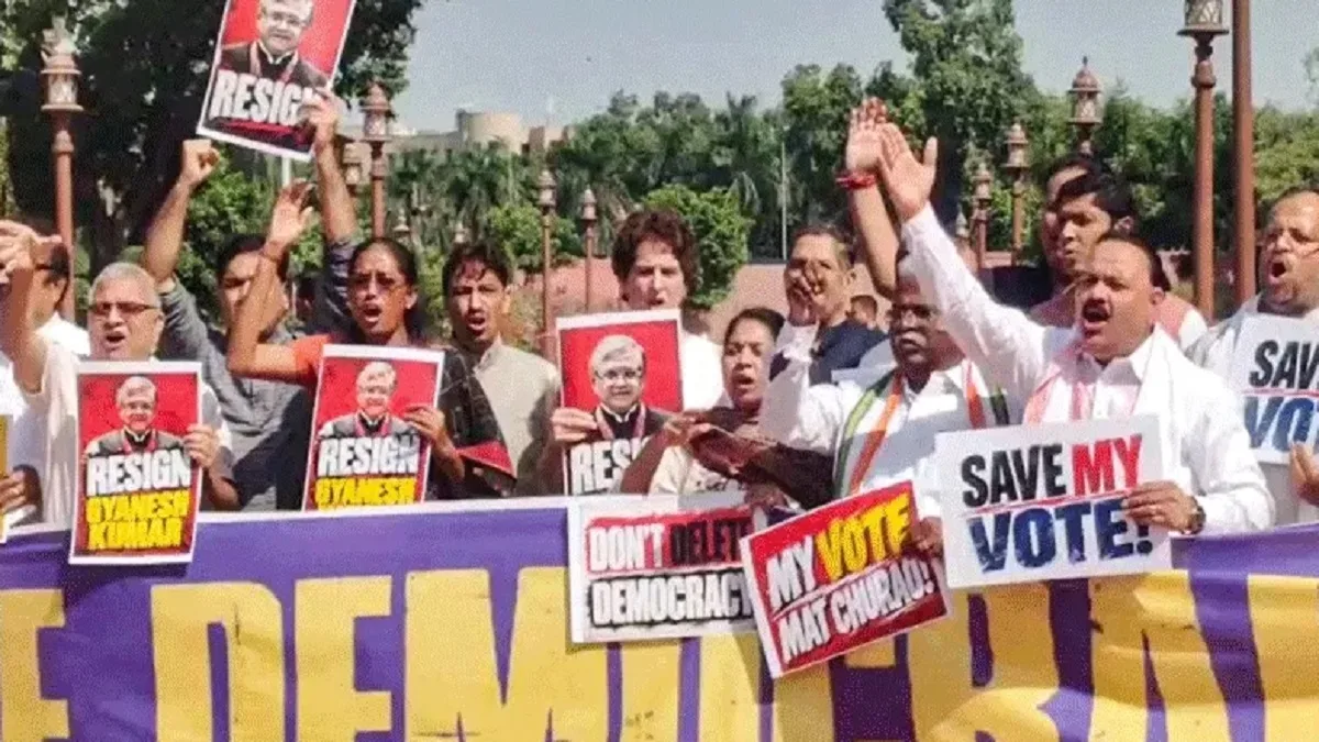 India Alliance March Delhi:इंडिया गठबंधन का दिल्ली में हल्ला बोल, राहुल-प्रियंका और अखिलेश समेत कई बड़े नेता हिरासत में