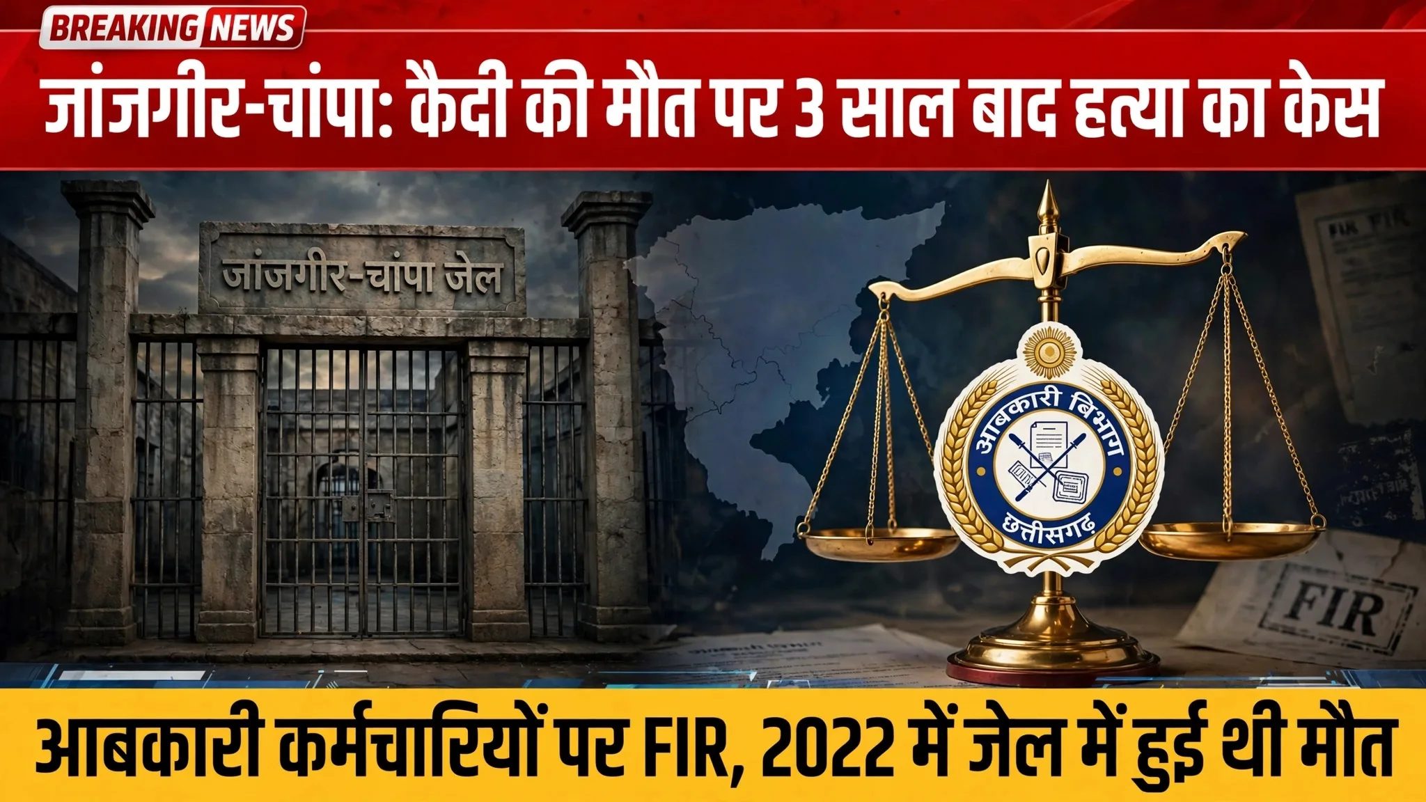 Janjgir-Champa: 3 साल बाद जेल में बंद कैदी की मौत पर हत्या की FIR, आबकारी विभाग के कर्मचारियों पर केस