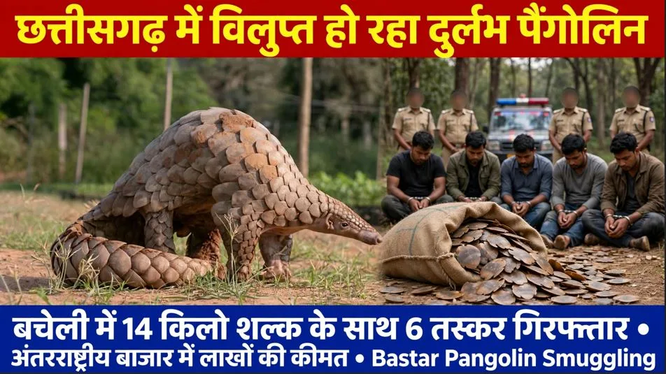 Chhattisgarh: जंगलों में जारी है दुर्लभ जीवों का कत्लेआम, विलुप्तप्राय पैंगोलिन के शल्क के साथ 6 तस्कर गिरफ्तार, दुनिया में सबसे ज्यादा तस्करी होने वाले जीव के बारे में जानिए