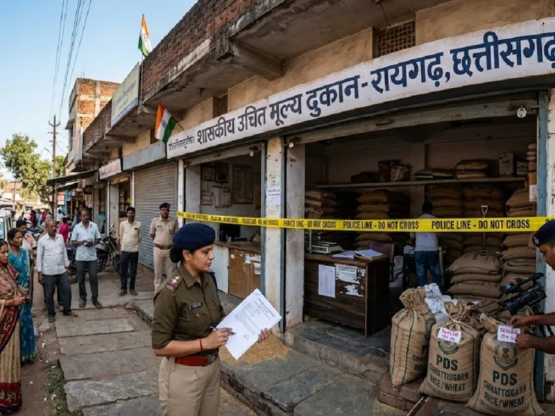Chhattisgarh Raigarh Pacheda ration shop scam