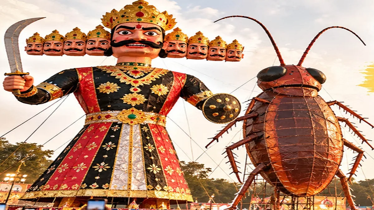 Delhi Ramlila: इस बार रावण के साथ जलेगा 30 फुट का ‘कॉकरोच’, जानें क्या है अनोखी वजह