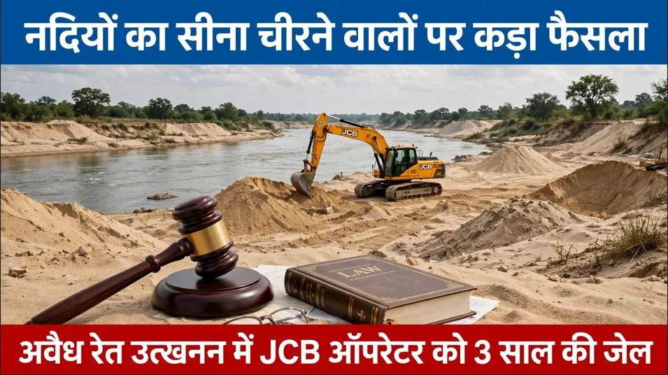 Bilaspur: नदियों का सीना चीरने वालों के खिलाफ कड़ा फैसला कर रही हैं अदालतें, अवैध रेत उत्खनन करने वाले JCB ऑपरेटर को हुई 3 साल की कठोर कैद